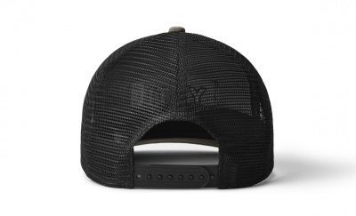 Yeti Bear Badge Trucker Hat - Sharptail Taupe/Black