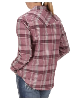Simms Womens Ruby River Shirt - Garnet Plaid