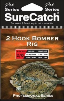 Sure Catch Pro Series 2 Hook Bomber Rig (60lb Main Line)