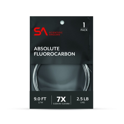 Scientific Anglers Absolute Fluorocarbon Leader 12' - Clear