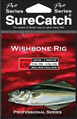 Sure Catch Pro Series Wishbone Rig (60lb Main Line)