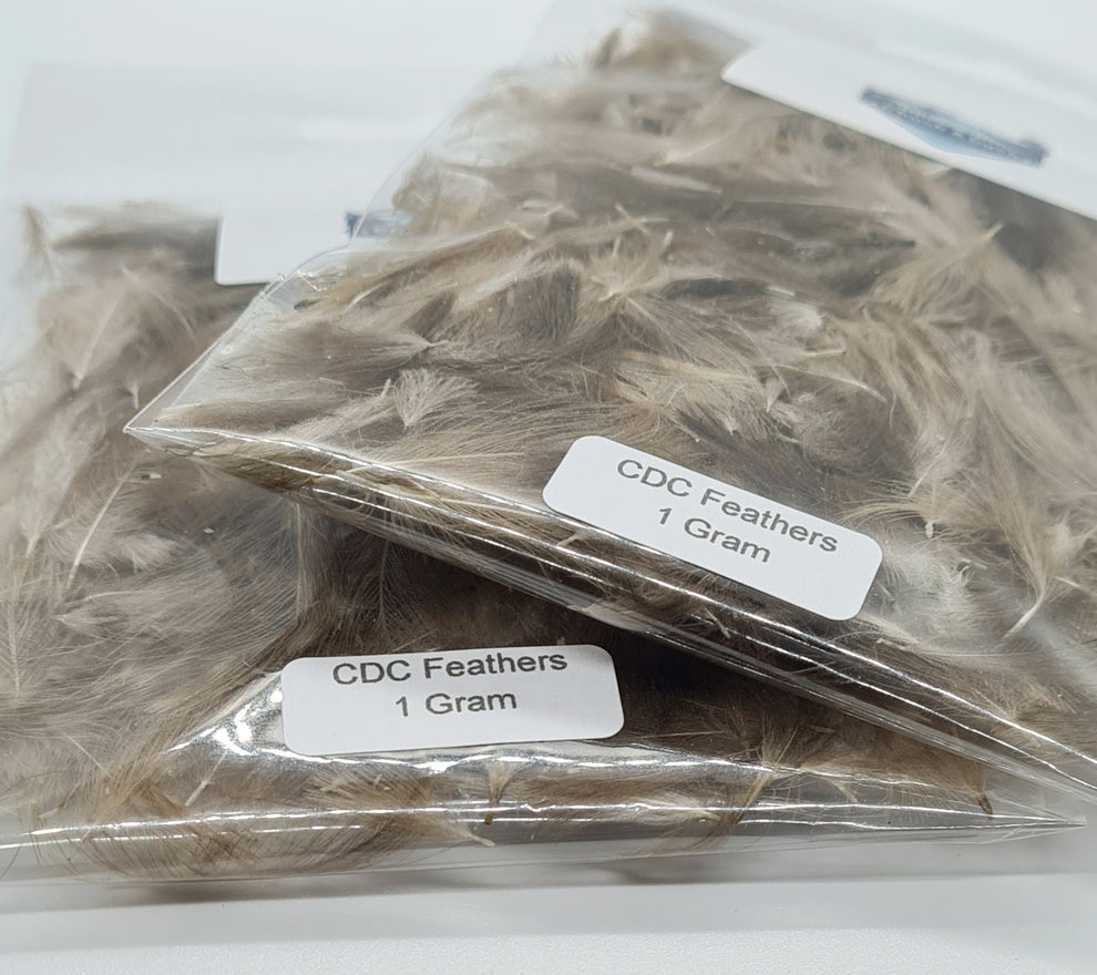 Chuck N Duck CDC Feathers Natural Grey - 1 Gram