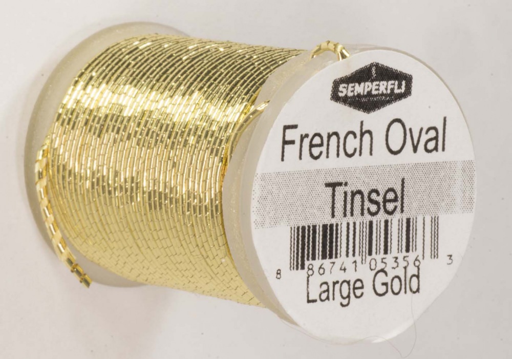 Semperfli French Oval Tinsel - Large - Gold
