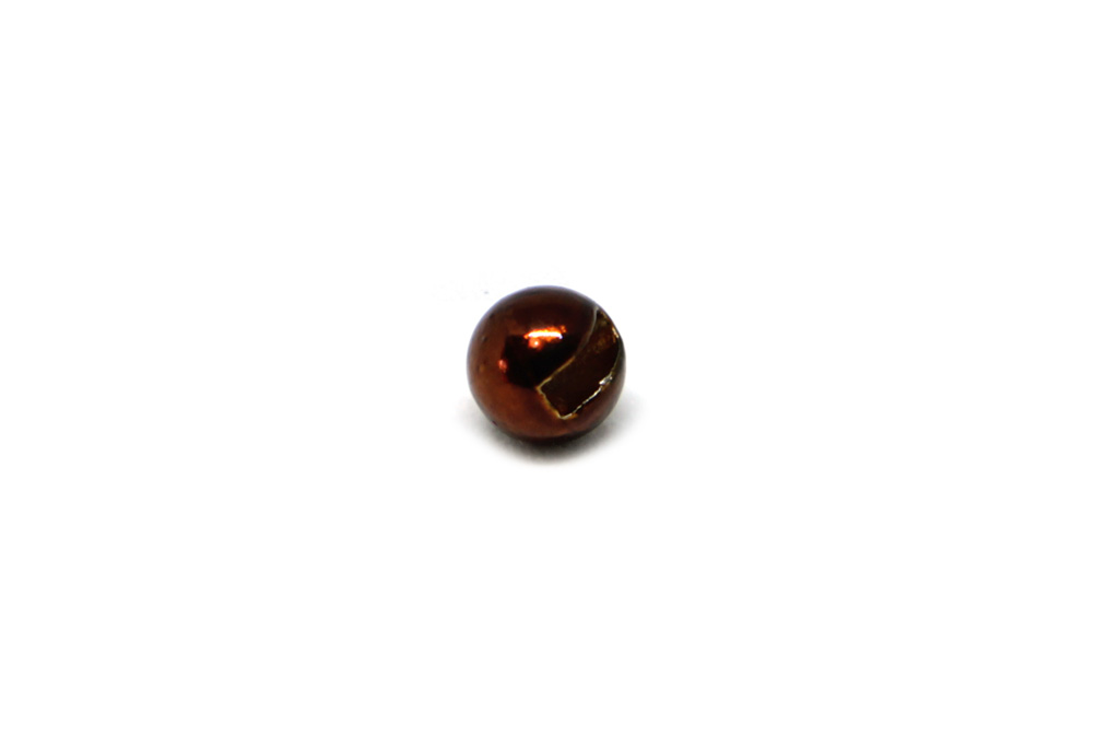 Fulling Mill Slotted Tungsten Beads Metallic Brown