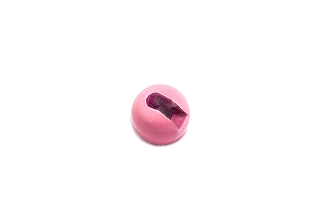 Fulling Mill Slotted Tungsten Bead - Painted Soft Pink