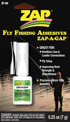 Zap-A-Gap Fly Fishing Adhesive .25 Oz (7G)