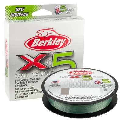 Berkley x5 Braid - 300m - Low-Vis Green