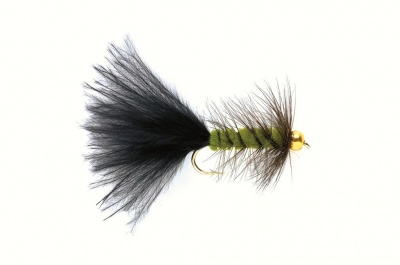 Fulling Mill Golden Nugget Woolly Bug Olive