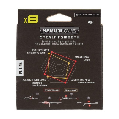 SpiderWire Stealth Smooth x8 PE Braid - 150m - Hi-Vis Yellow