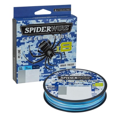 SpiderWire Stealth Smooth x8 PE Braid - Blue Camo