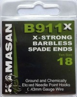 Kamasan B911X X Strong Barbless Spade Hooks