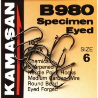 Kamasan B980 Specimen Barbed Eyed Hooks Eb980
