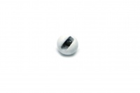 Fulling Mill Slotted Tungsten Beads Painted White