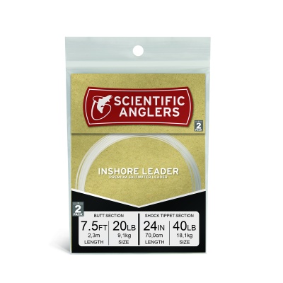 Scientific Anglers Inshore Shock Leader 7.5' (20 lb) with 24'' 40 lb Fluorocarbon Bite Tippet
